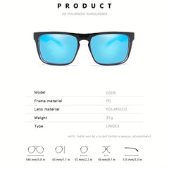 Square Frame Sports Polarized Sunglasses For Men