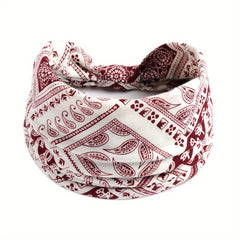 Women's Yoga Running Headband Soft Stretchy Hair Band Knotted Headdress