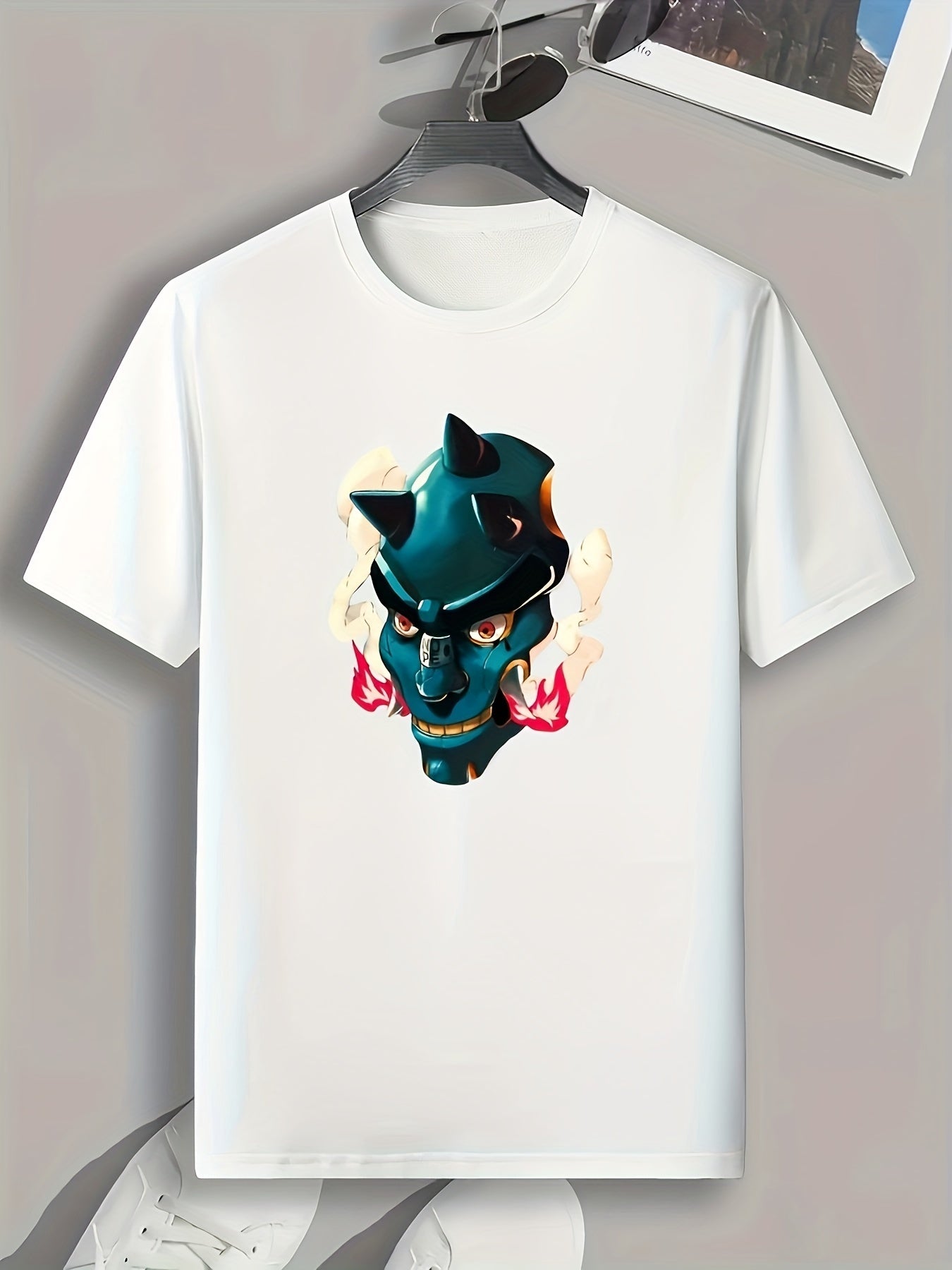 Cartoon Character Print Men's Graphic T shirt for Summer