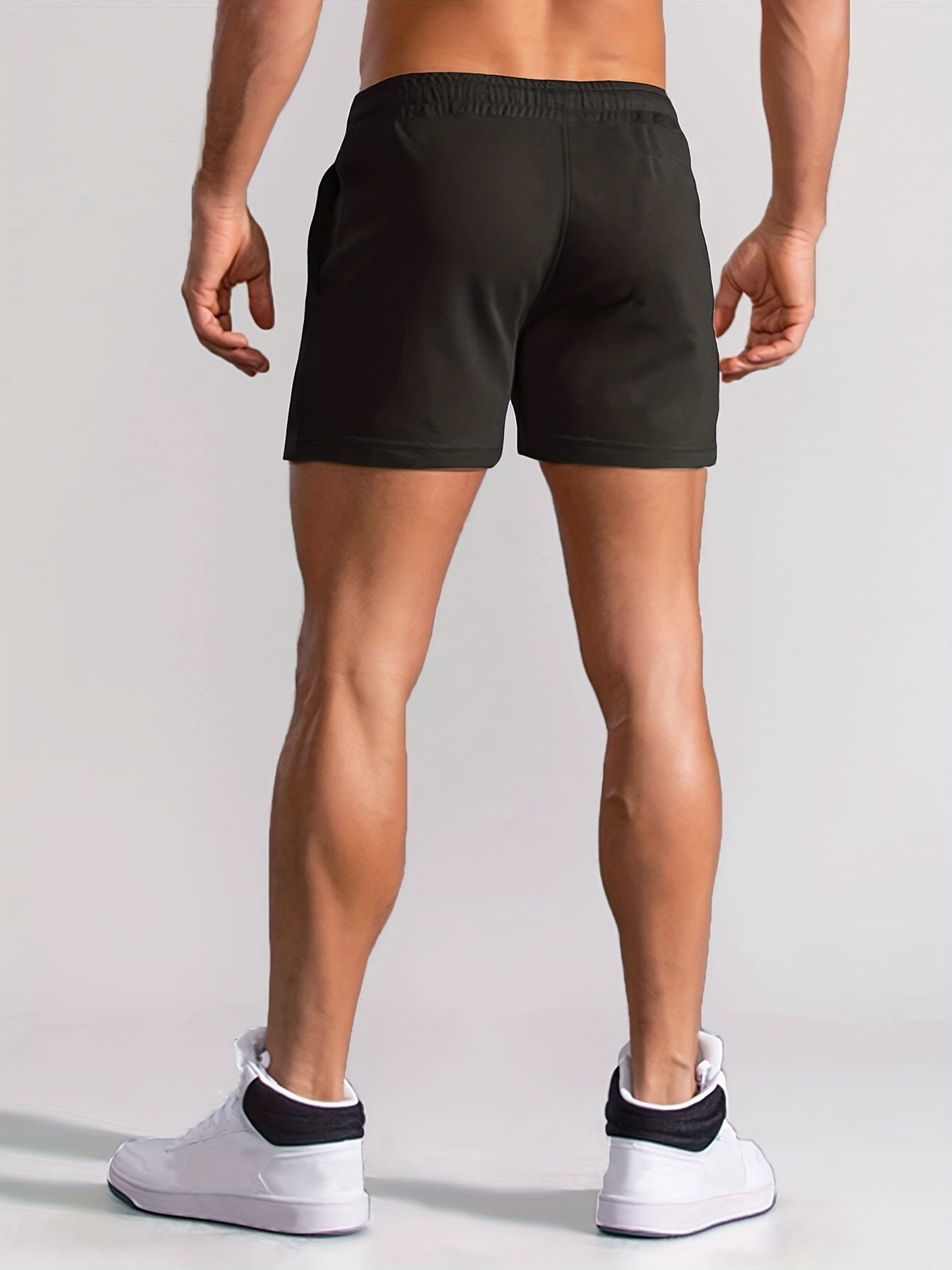 Men's Circle Print Shorts Summer Casual Wear Elastic Waist