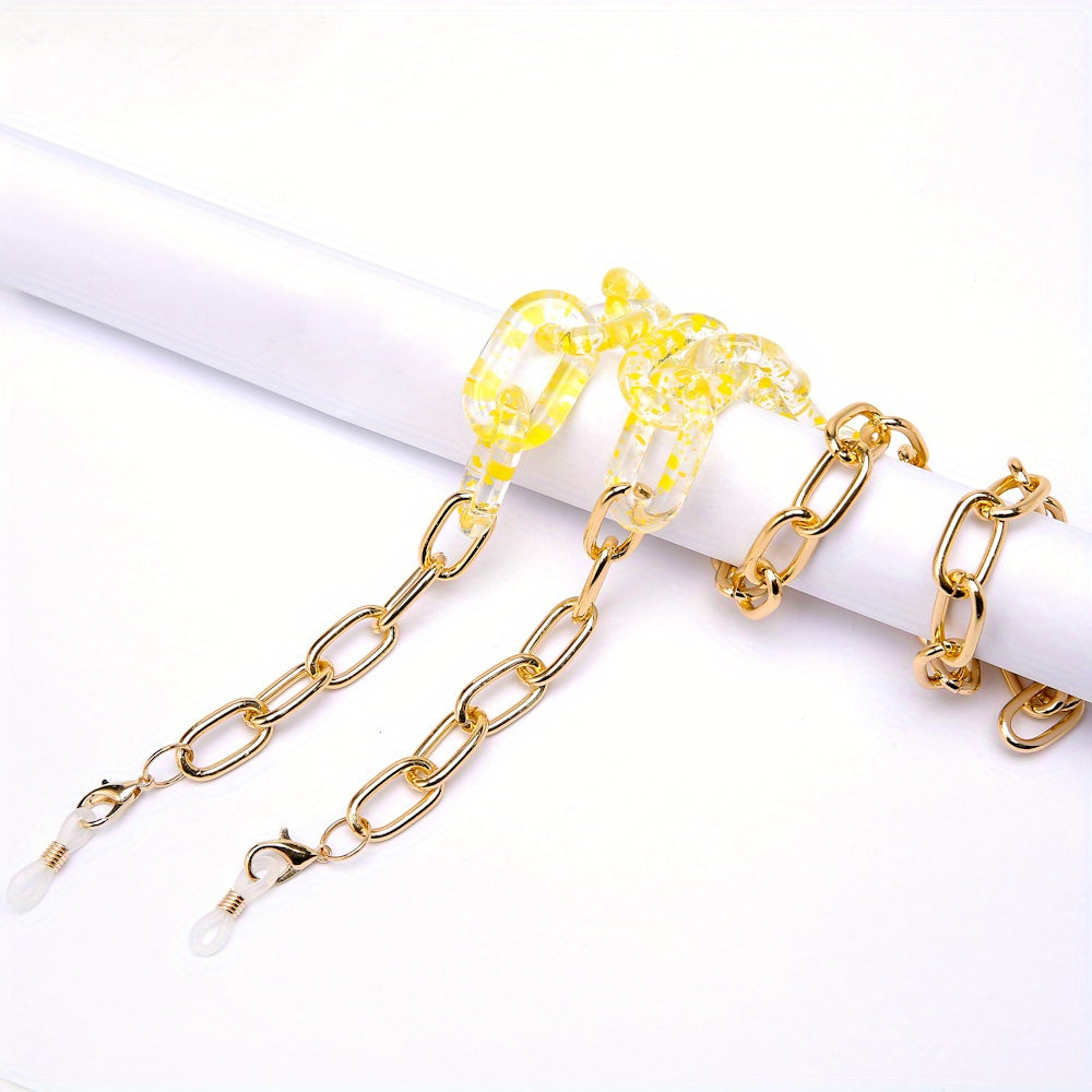 Block Glasses Chain Anti Slip Eyeglasses Lanyard Strap Stylish Face Covering