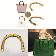 Faux Bamboo U Shape Handle For Handbag Vintage DIY Accessories