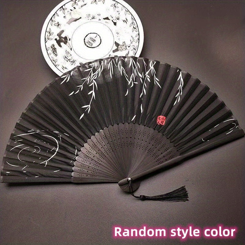Silk Fan Chinese Folding Home Decoration Art Craft Gift Dancing Hand Fan