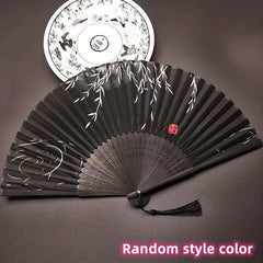 Silk Fan Chinese Folding Home Decoration Art Craft Gift Dancing Hand Fan