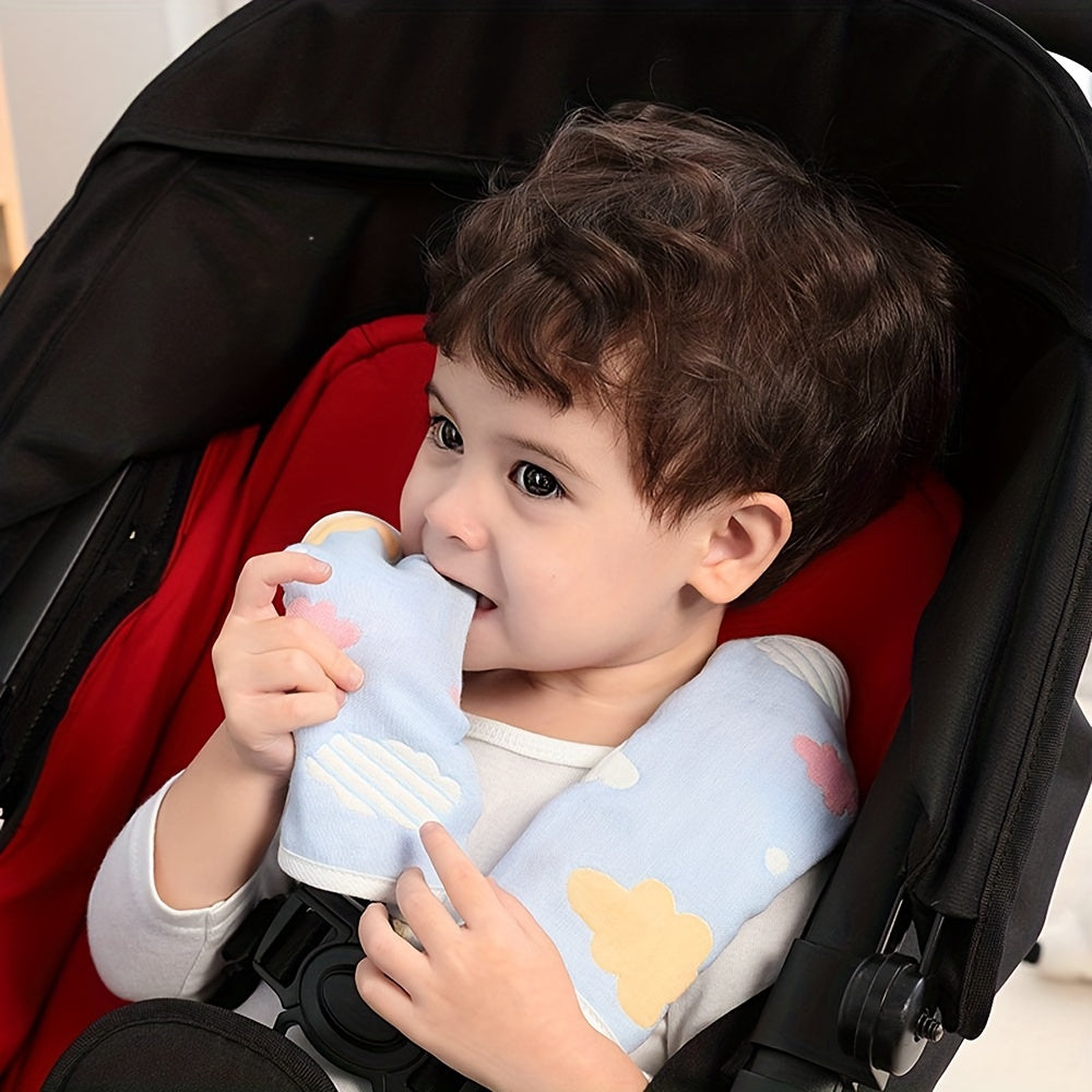 Baby Stroller Armrest Protector Cotton Infant Bib Newborn Burp Cloth