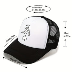 Unisex Sunshade Breathable Baseball Cap With Ace Of Spades Pattern