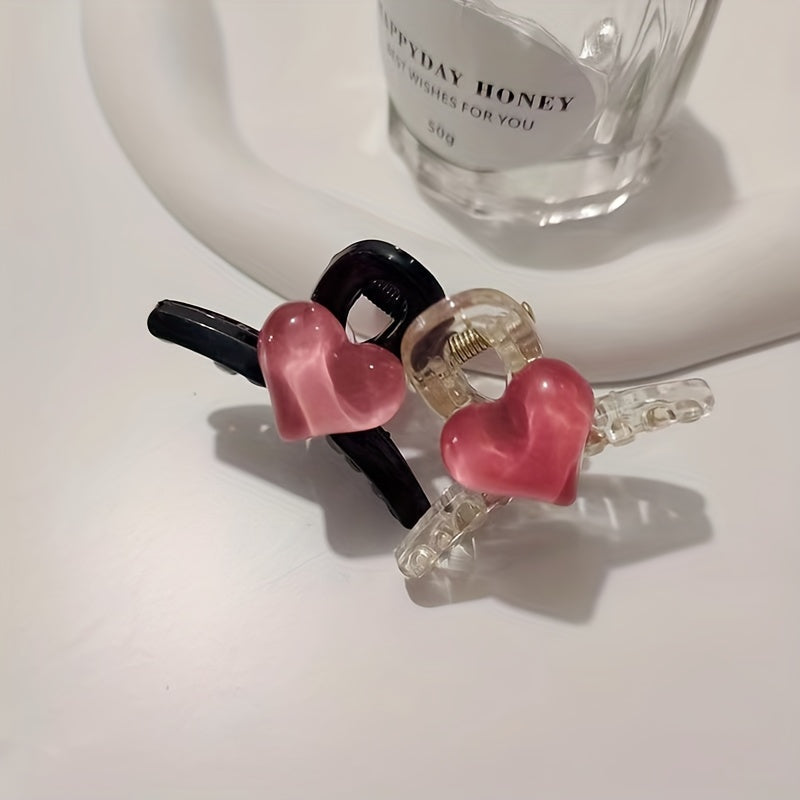 10pcs Heart Princess Claw Clip for Girls
