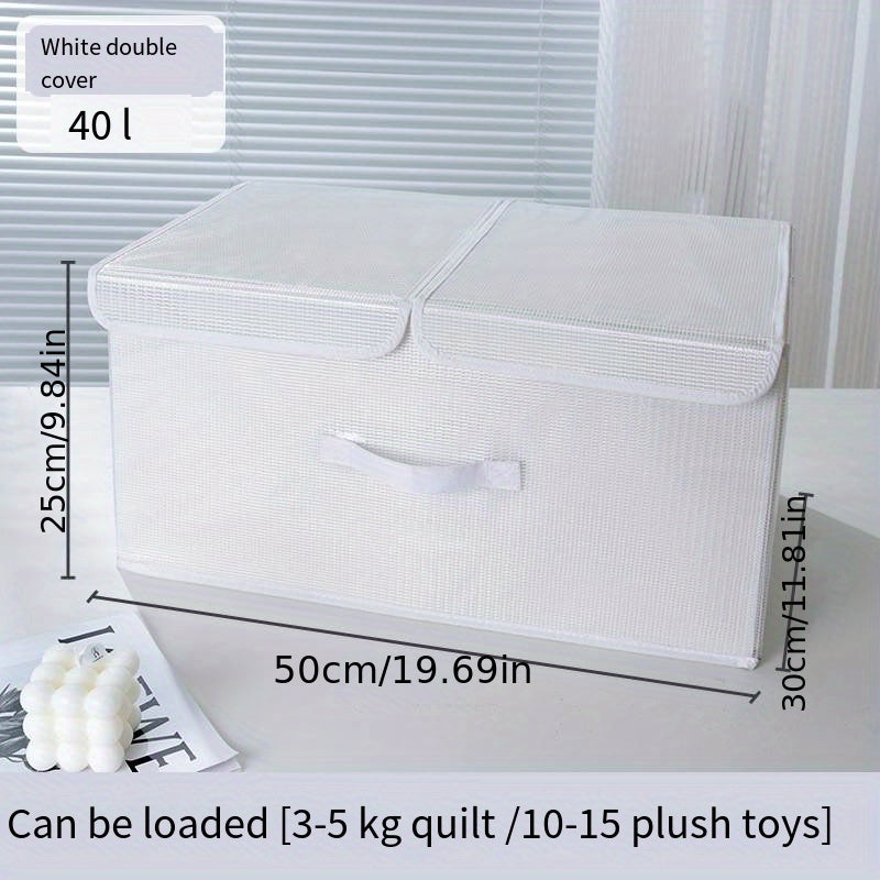 1 Pc Storage Box Lightweight Organizer With Cover Clothes Container