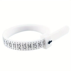 Plastic Ring Sizer Measuring Set Gauge Measure Tool Finger Measurer Jewelry