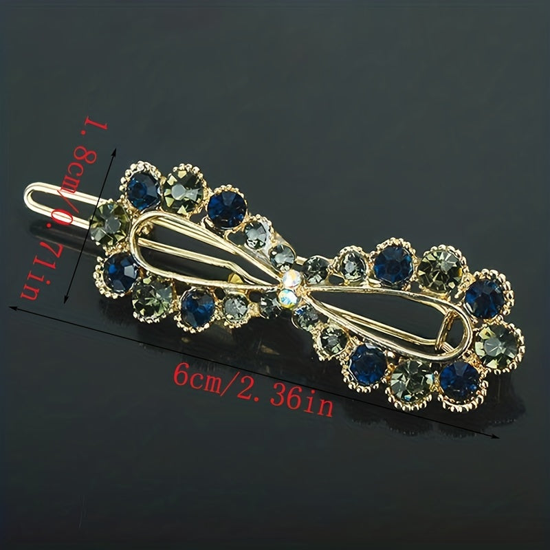 Rhinestone Hair Clip Side Clip Bangs Clip Hair Accessories Jewelry