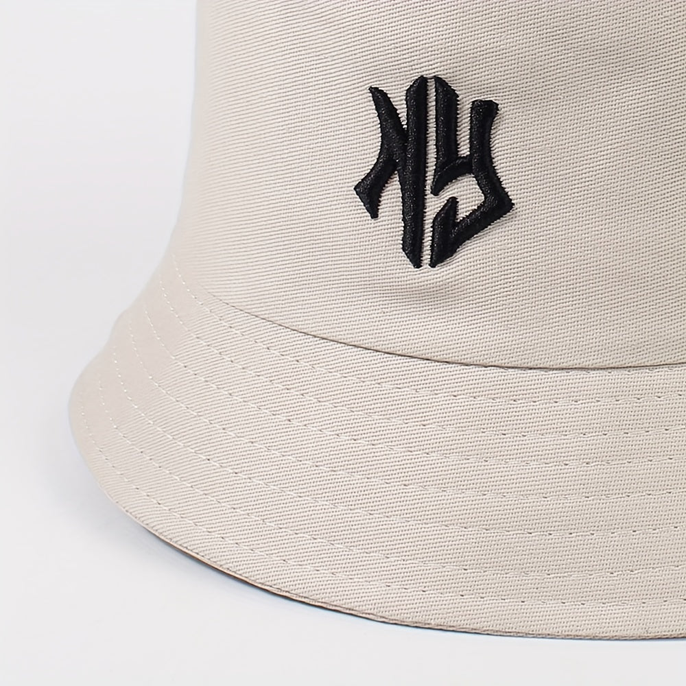 Gothic Embroidery Bucket Hat Unisex Lightweight Hip Hop Cap