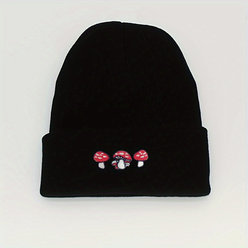 Mushroom Beanie Embroider Hat for Valentines