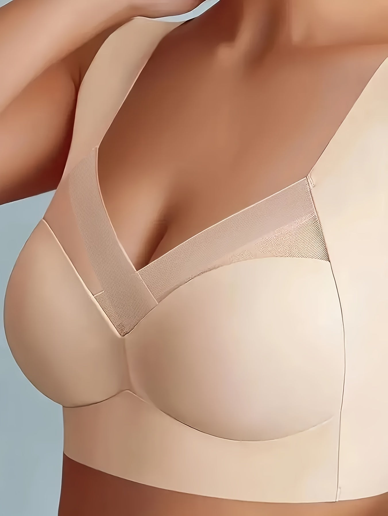 Breathable Sports Bra Mesh Insert High Stretch Wirefree Yoga Bra