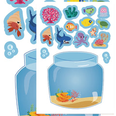 8pcs Marine Life Stickers for Laptops, Phones, Journals