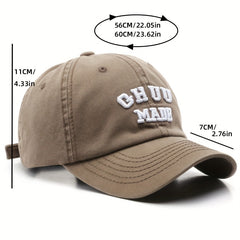 Wide Brim Baseball Cap Soft Peaked Hat Unisex