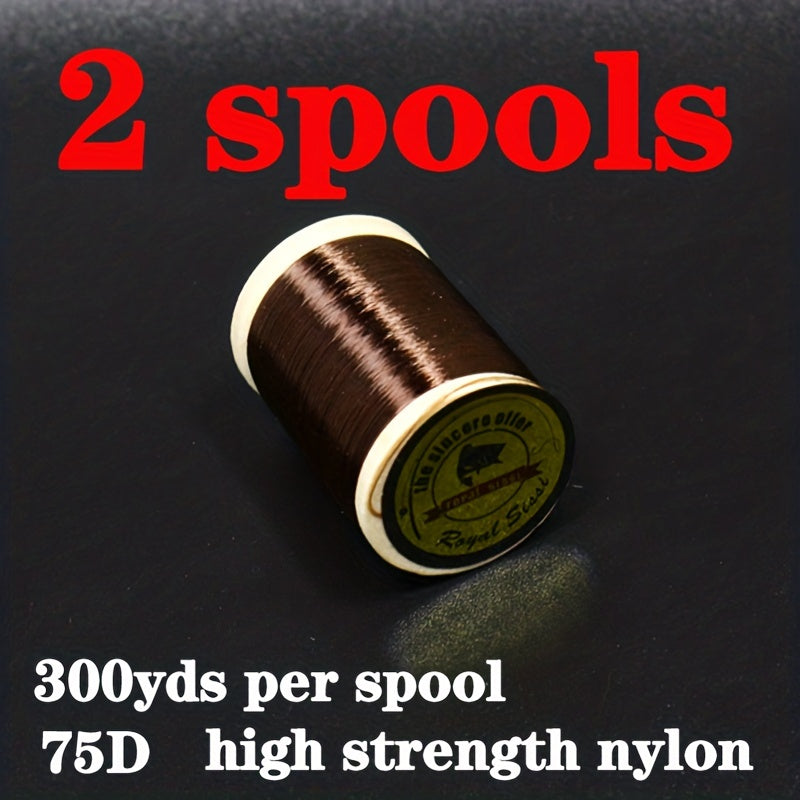Royal Sissi 2 Spools pack 8 0 75D High Strength Nylon Fly Tying Thread