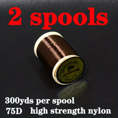 Royal Sissi 2 Spools pack 8 0 75D High Strength Nylon Fly Tying Thread