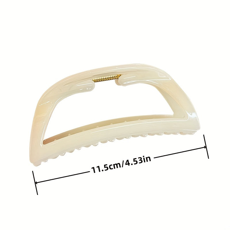 Crescent Shaped Hair Clip Shark Claw Ponytail Holder Women Girls Hair Accessory