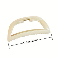 Crescent Shaped Hair Clip Shark Claw Ponytail Holder Women Girls Hair Accessory