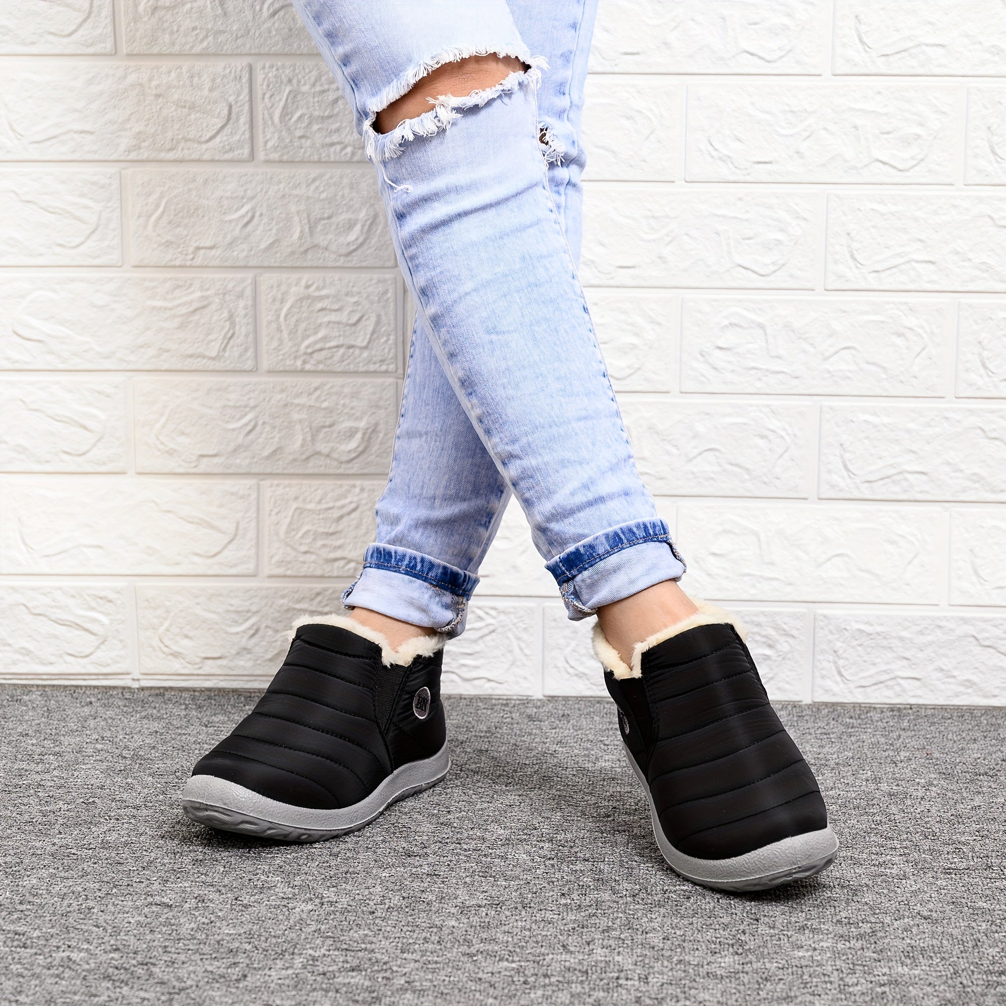 Women's Winter Snow Shoes Non-slip Wear-resistant Thickened Warm Ankle Shoes
