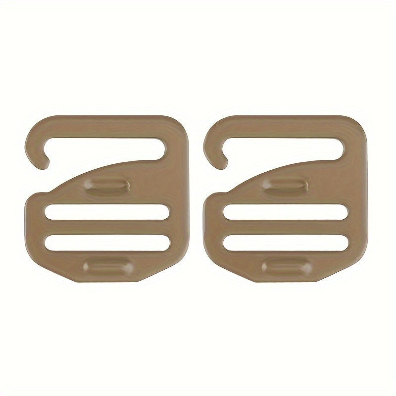 2pcs G Hook Wave Buckle for Backpack Shoulder Strap Adjustment