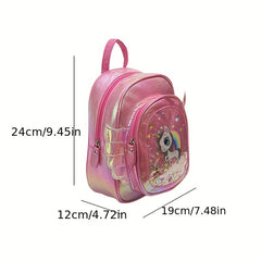 Cartoon Unicorn Wings Backpack Casual Kids Backpack Kindergarten Elementary Unic