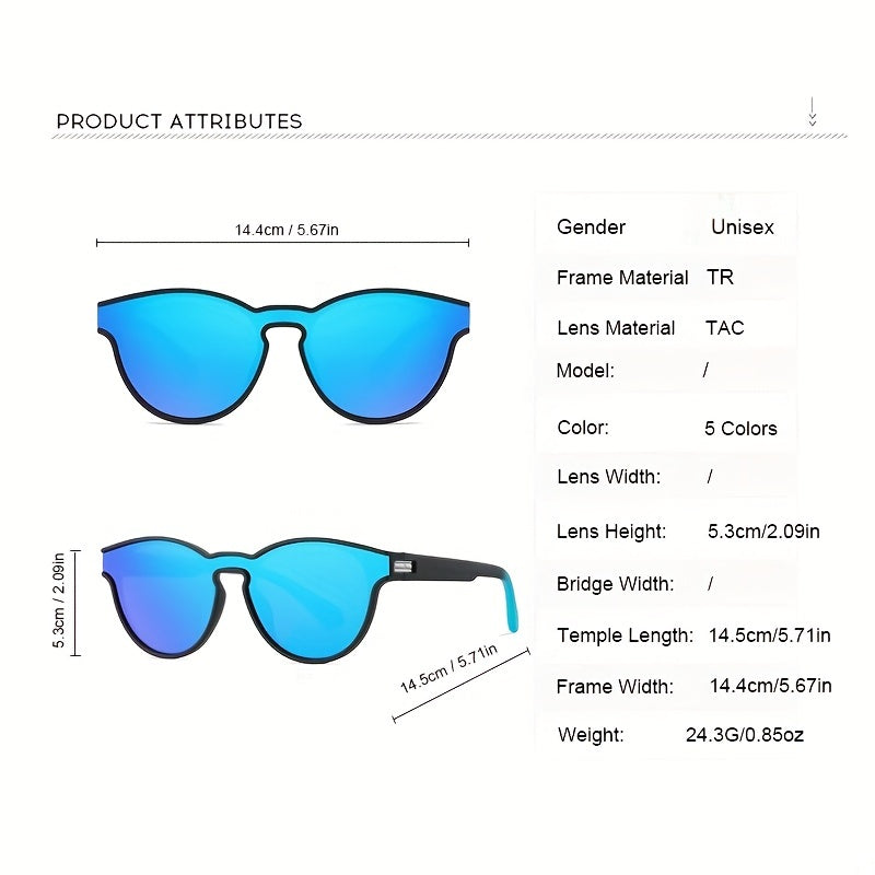 Men's Round Frame Polarized Sunglasses