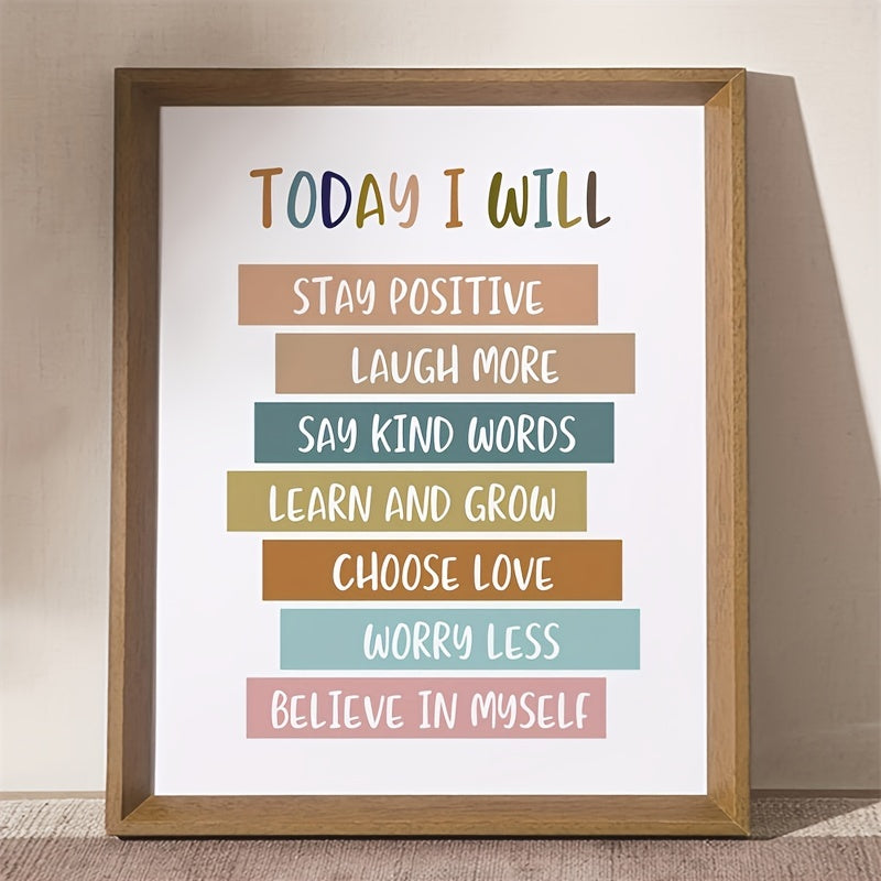 Positive Affirmation Art Print - Boho Nursery Wall Art