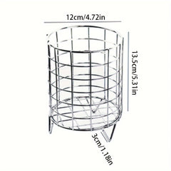 Iron Desktop Storage Basket Sundries Shelf Large Capacity Retro Style