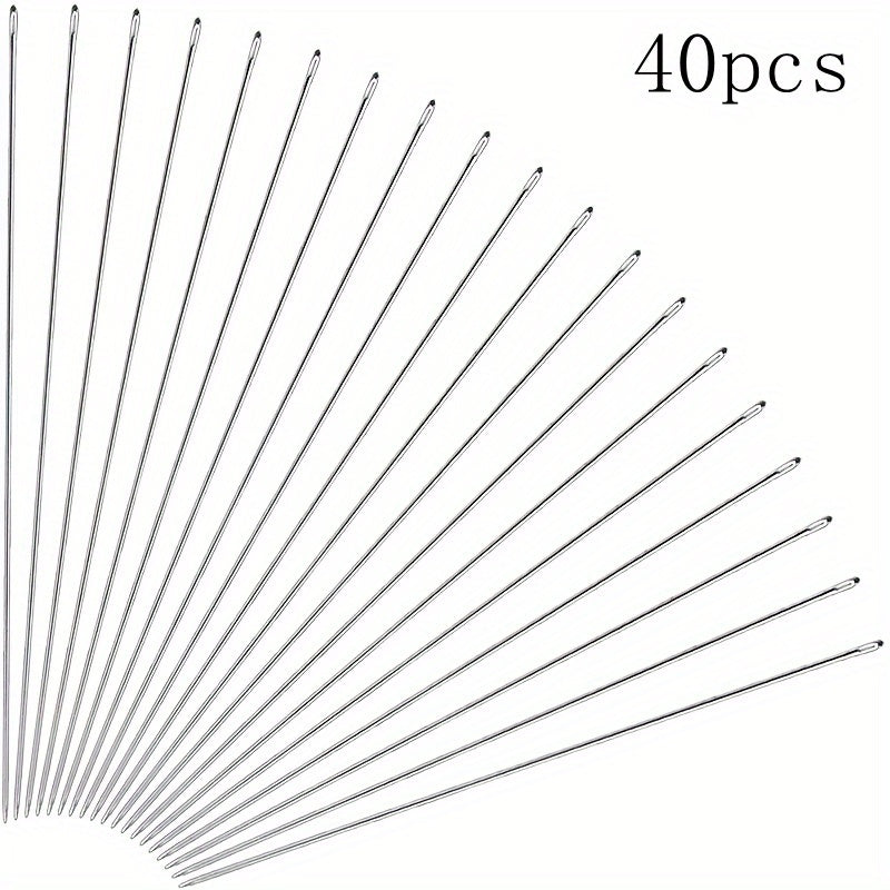 40pcs Beaded Needle Jewelry Bangle Necklace Making Tool DIY Pin