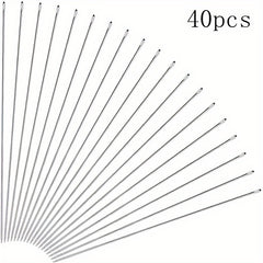 40pcs Beaded Needle Jewelry Bangle Necklace Making Tool DIY Pin