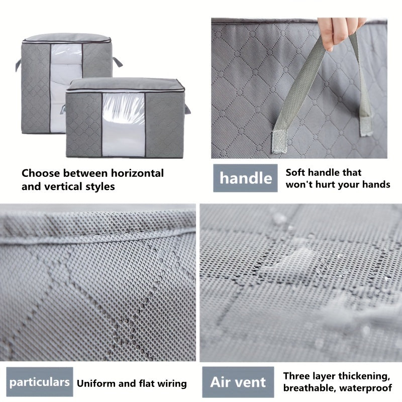 Double Layer Waterproof Quilt Storage Bag Clothing Organization
