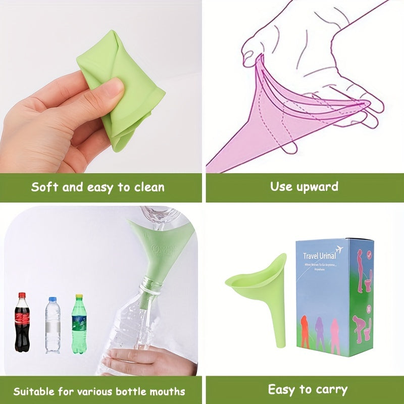 Portable Silicone Women Urinal Outdoor Female Urinal Funnel Stand Up Pee Urinati
