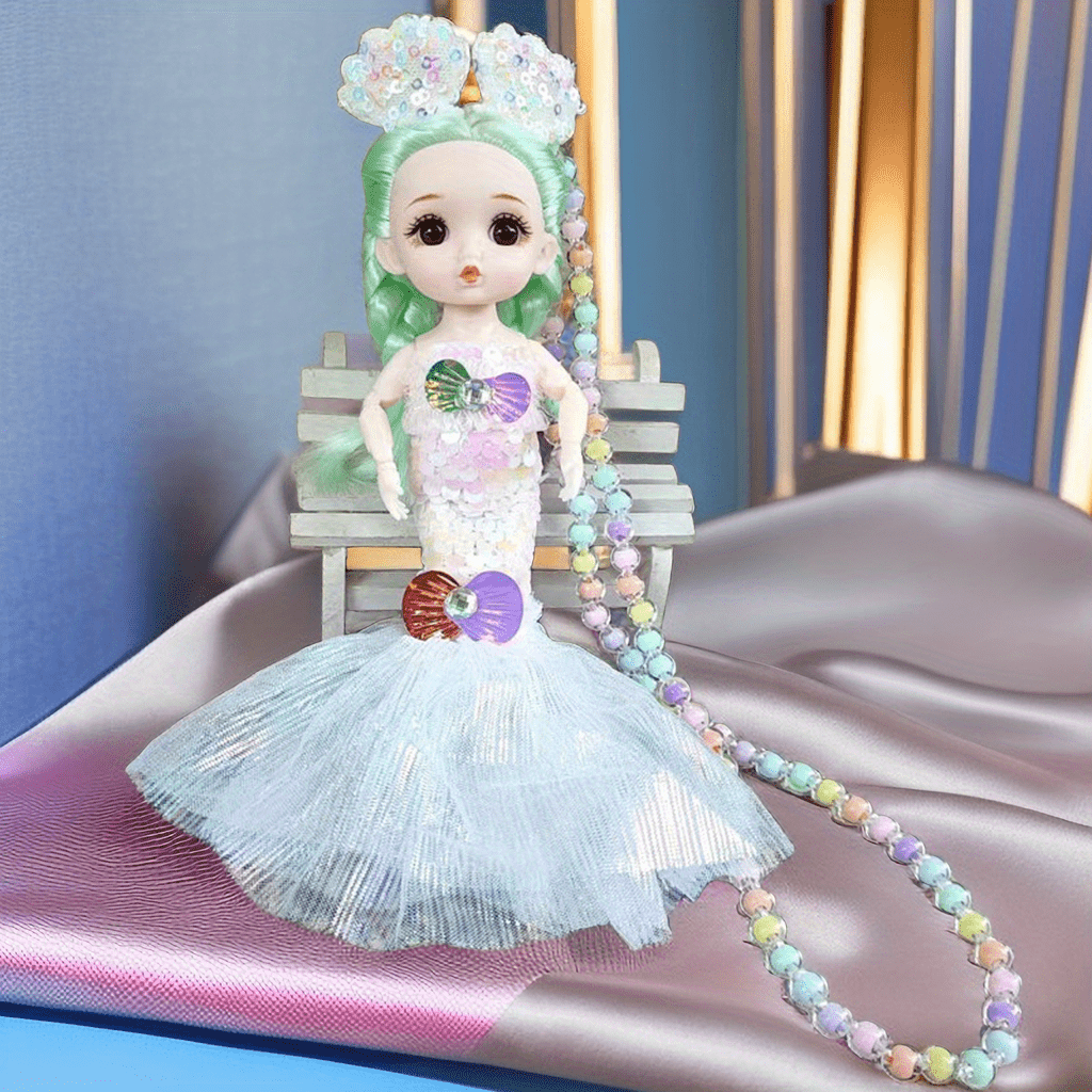 Mermaid Princess Necklace Doll Pendant Perfect Birthday Gift