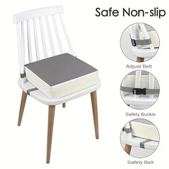 Baby Square Booster Seat Cushion Toddler Kid Heightening Dining Chairs Pad