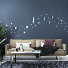 Cartoon Swans Stars Acrylic Wall Stickers - Kids Rooms Decor