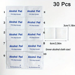 10pcs Alcohol Cleaning Wipes for Jewelry, Phone Screen