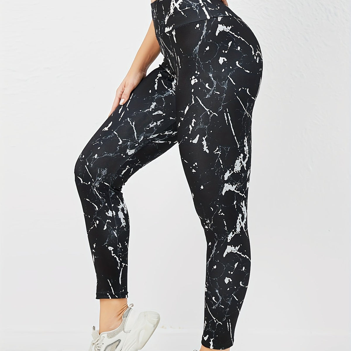 High Waist Printed Fitness Sports Pants Butt Lifting Yoga Leggings