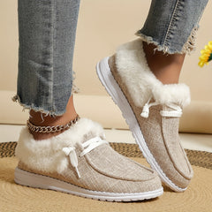 Women's Non-slip Thickened Sneakers Warm Walking Shoes