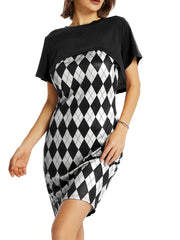 Argyle Cami Dress & Crop Tee Set