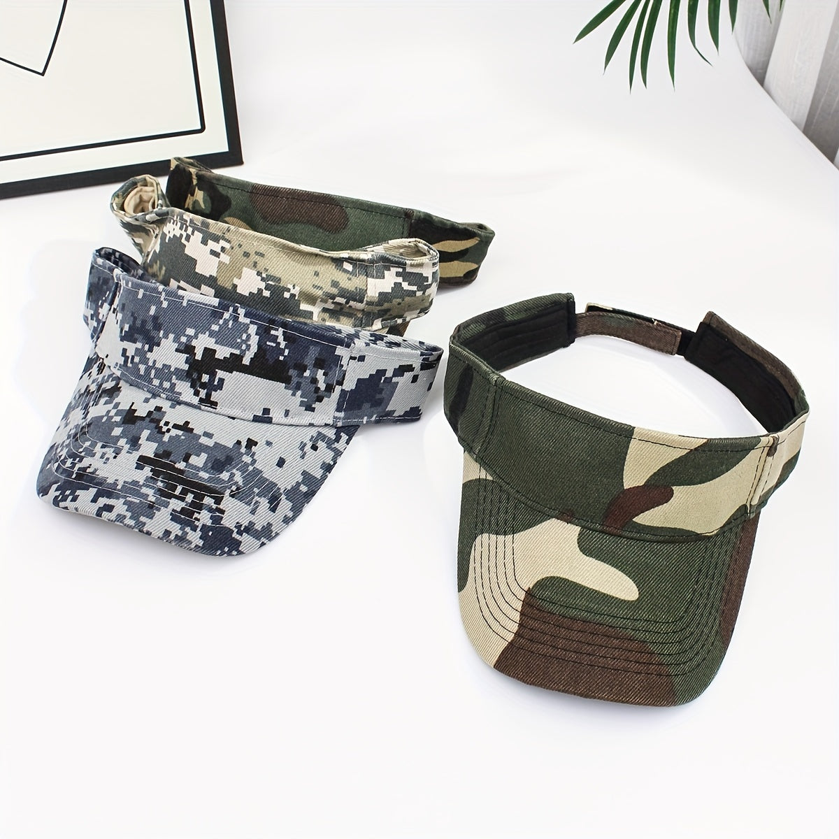 Camouflage Tactical Visor Hat Lightweight UV Protection Running Hat