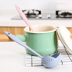 2 In 1 Leak Spoon Long Handle Plastic Soup Spoon