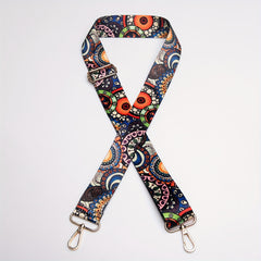 Colorful Flower Pattern Shoulder Strap for Purses