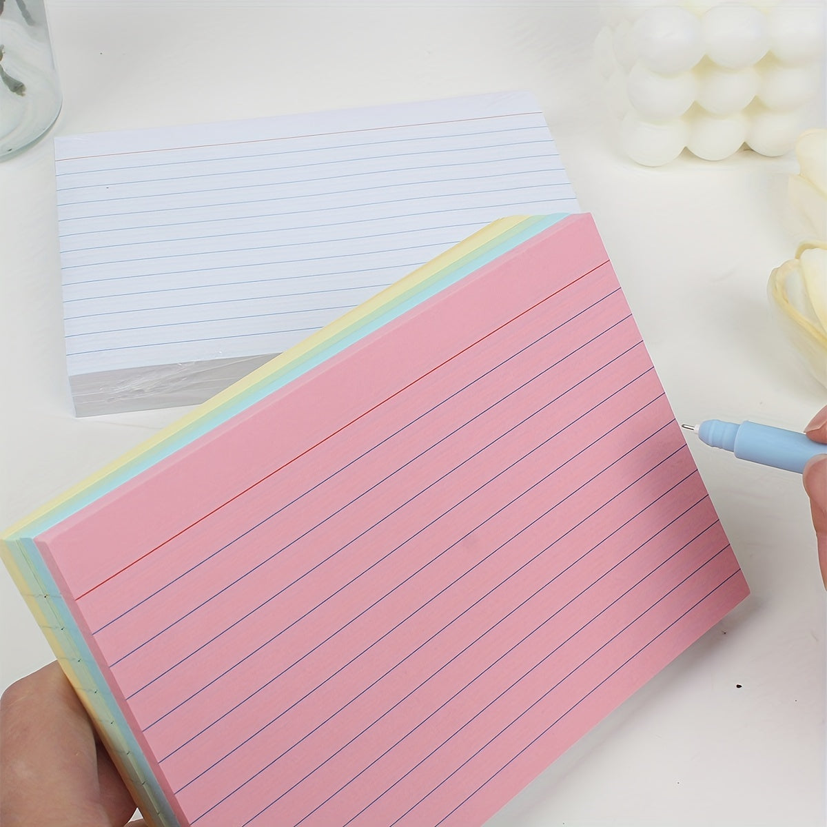 Ruled Index Cards 10 X 15 100 Sheets Flashcards for Studying