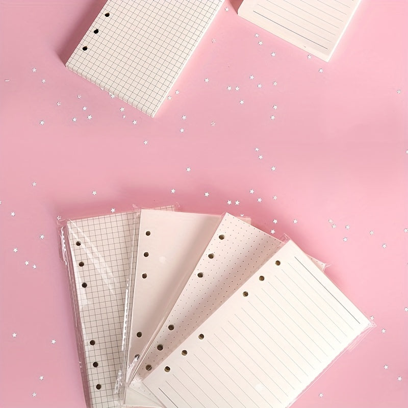 A5 A6 Notebook Filler Paper Loose leaf Planner Paper Replaceable Detachable