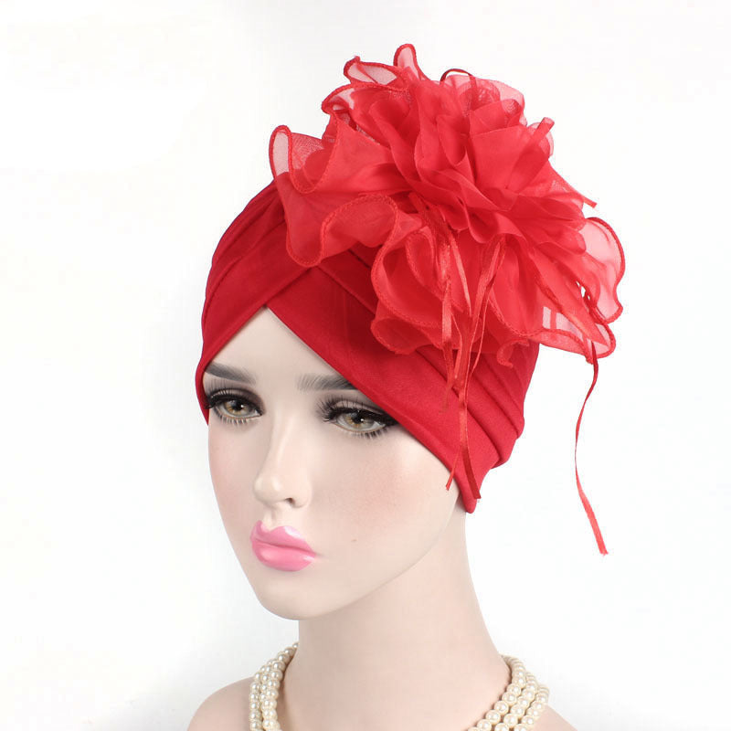 Mesh Lace Turban Cap Beanie Chemotherapy Hat