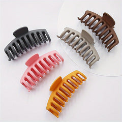 5pcs Frosted Hair Claw Women's Shark Claw Combination Set