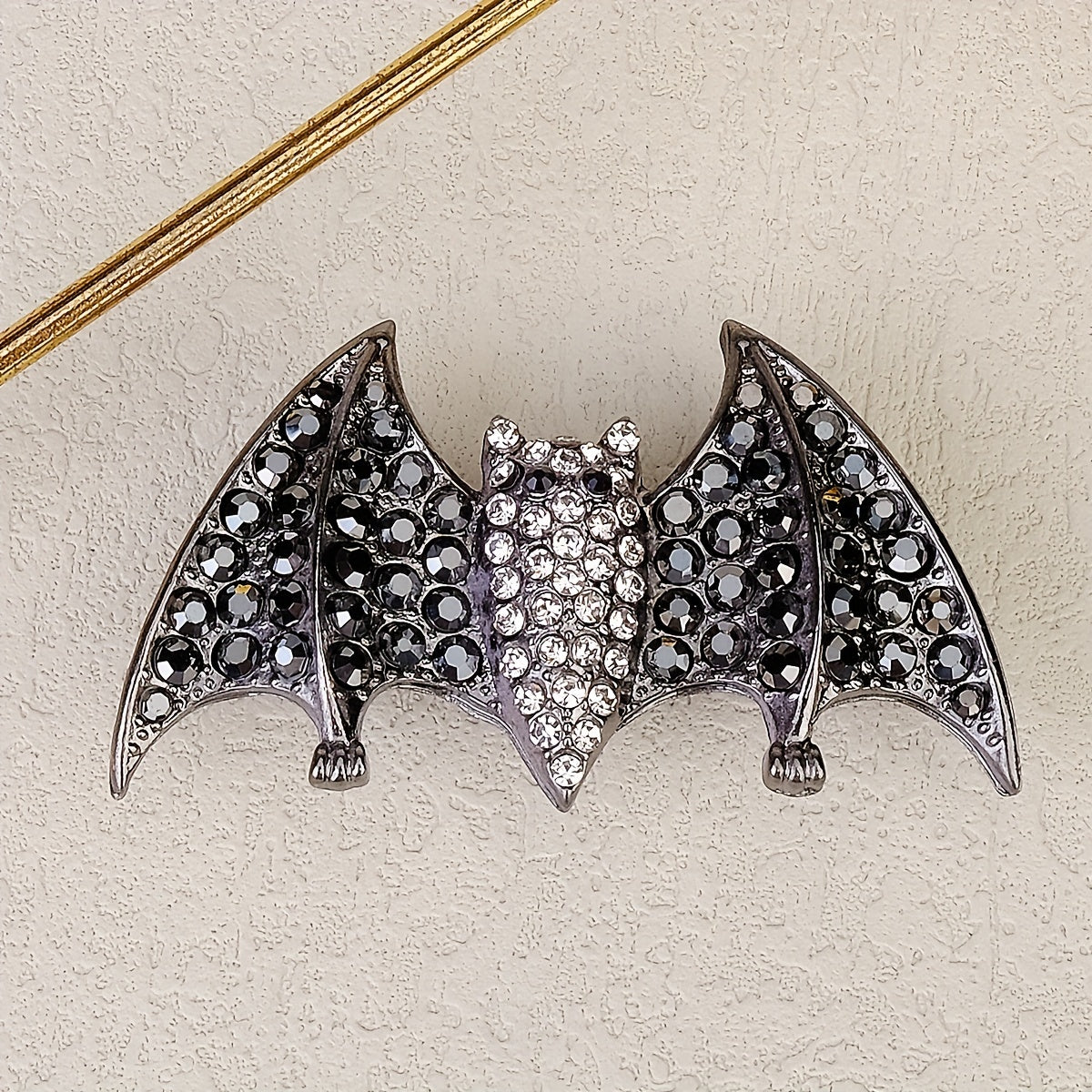 Rhinestone Bat Hair Clips French Barrette Hair Pins
