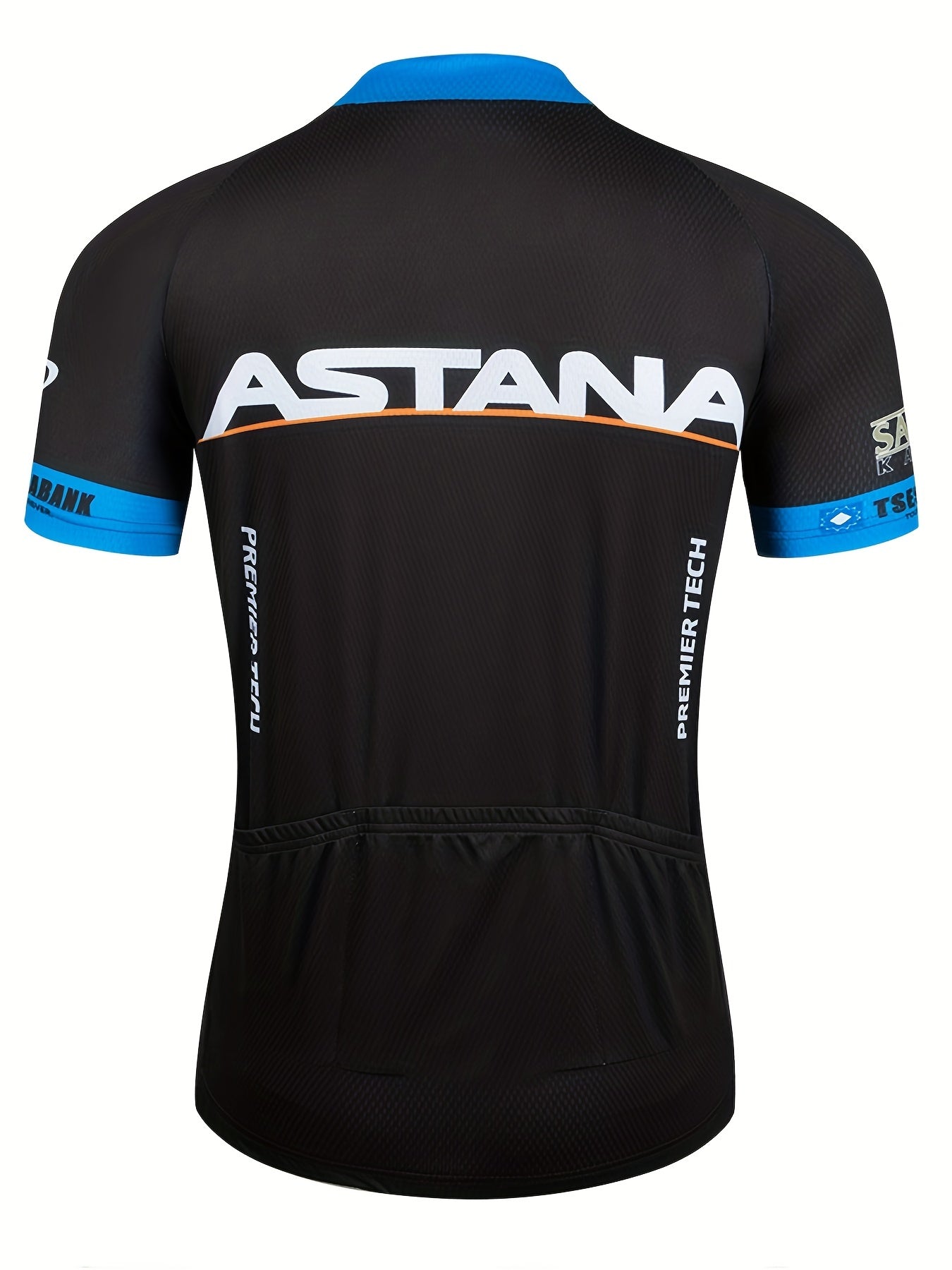 Quick Dry Cycling Jersey with Rear Pocket & Letter Print