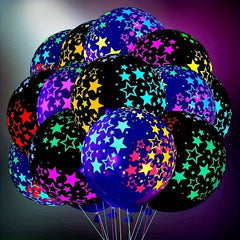 10pcs Bright Fluorescent Birthday Balloons for Party Decorations